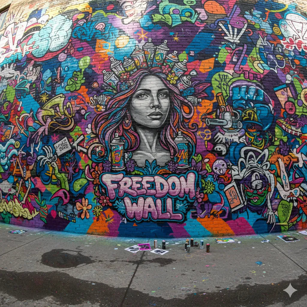 Street art achtergrond
